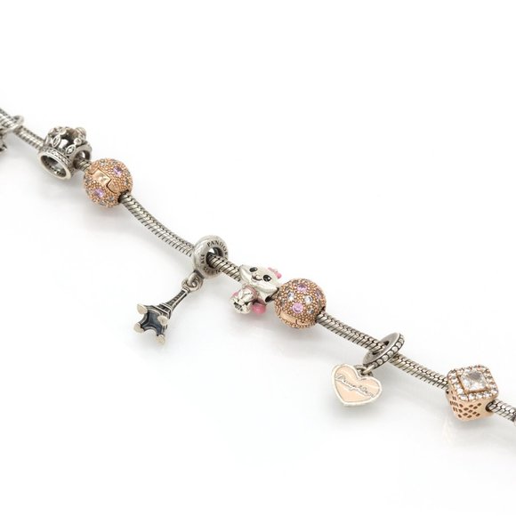 Pandora Jewelry | Pandora Bracelet with Multiple Charms 925 Silver - Picture 3 of 3